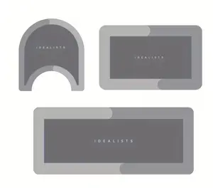 3-pack soft absorbent non-slip bathroom mats, toilet U-shaped mat, washable floor mat, entryway door mat, European/American minimalist toilet floor mat, non-slip design, bathroom decor accessories, home decor