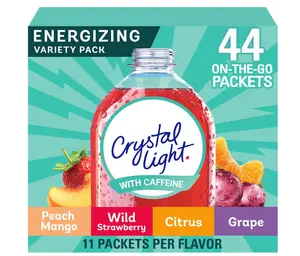 Crystal Light Energizing Variety Pack, 44 ct On-the-Go Packets