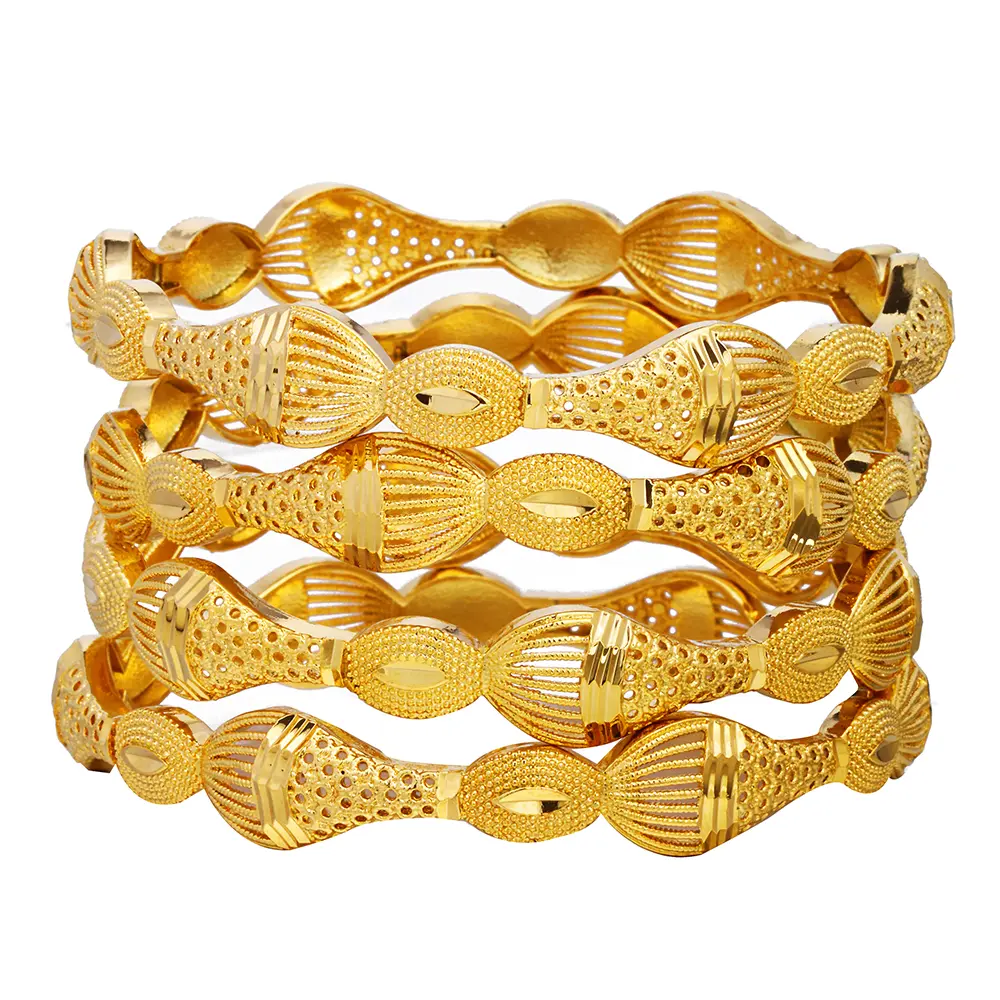 Women's High Quality Beautiful Exquisite Artificial Gemstone Bangle Sets - 4pcs/Lot, 2.8in (70mm) Fixed Big Size B216 Jewelry Accessories for Female Adults, High Quality Bracelet, Beautiful Bracelets, Exquisite Bangle