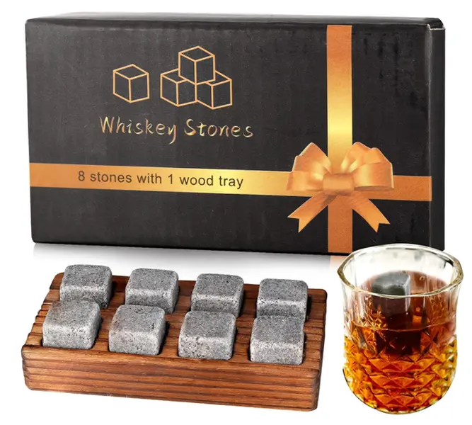 whiskey stones set of 8 with wooden gift box whiskey stones set of 8 with wooden gift box