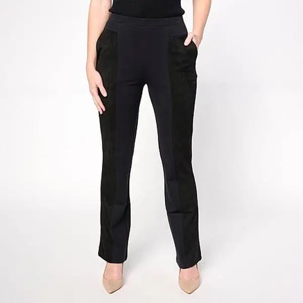 Tower Hill by Christie Brinkley Pull-On Mixed Media Bootcut Pant
