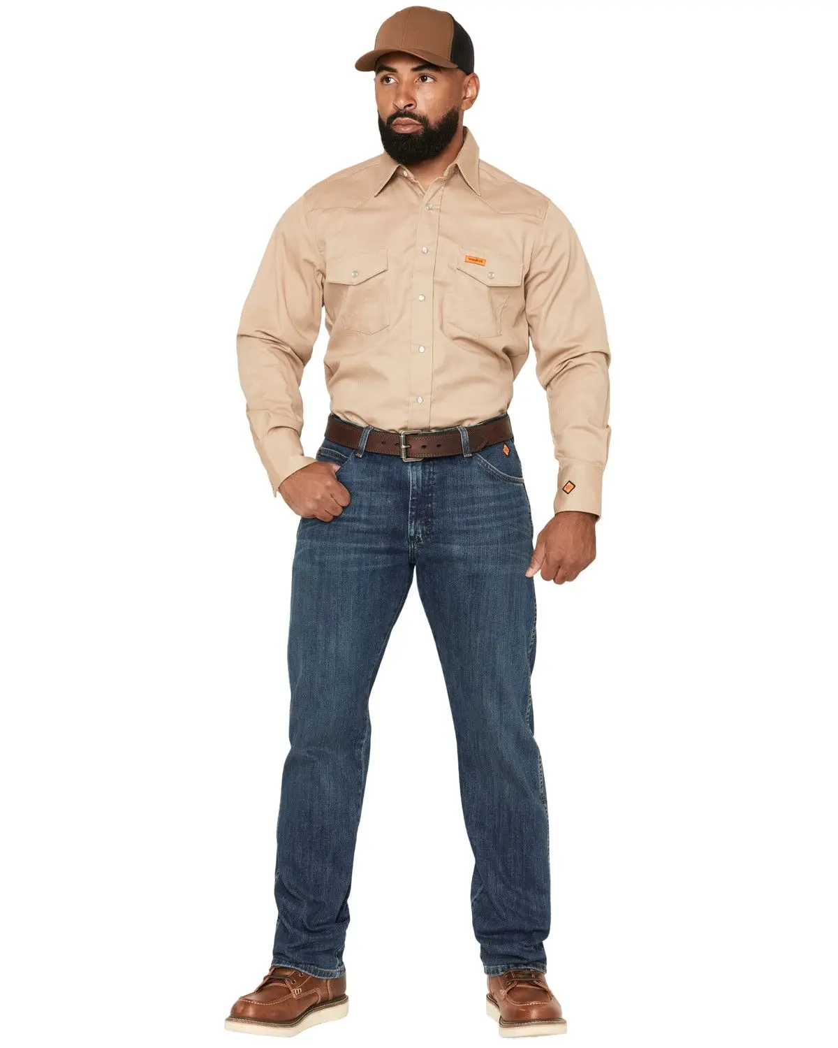 Wrangler Men's Men'S Fr Dark Wash Advanced Comfort Regular Fit Stretch - 10Frac47d