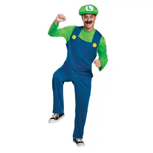 Super Mario Classic Luigi Costume for Adults