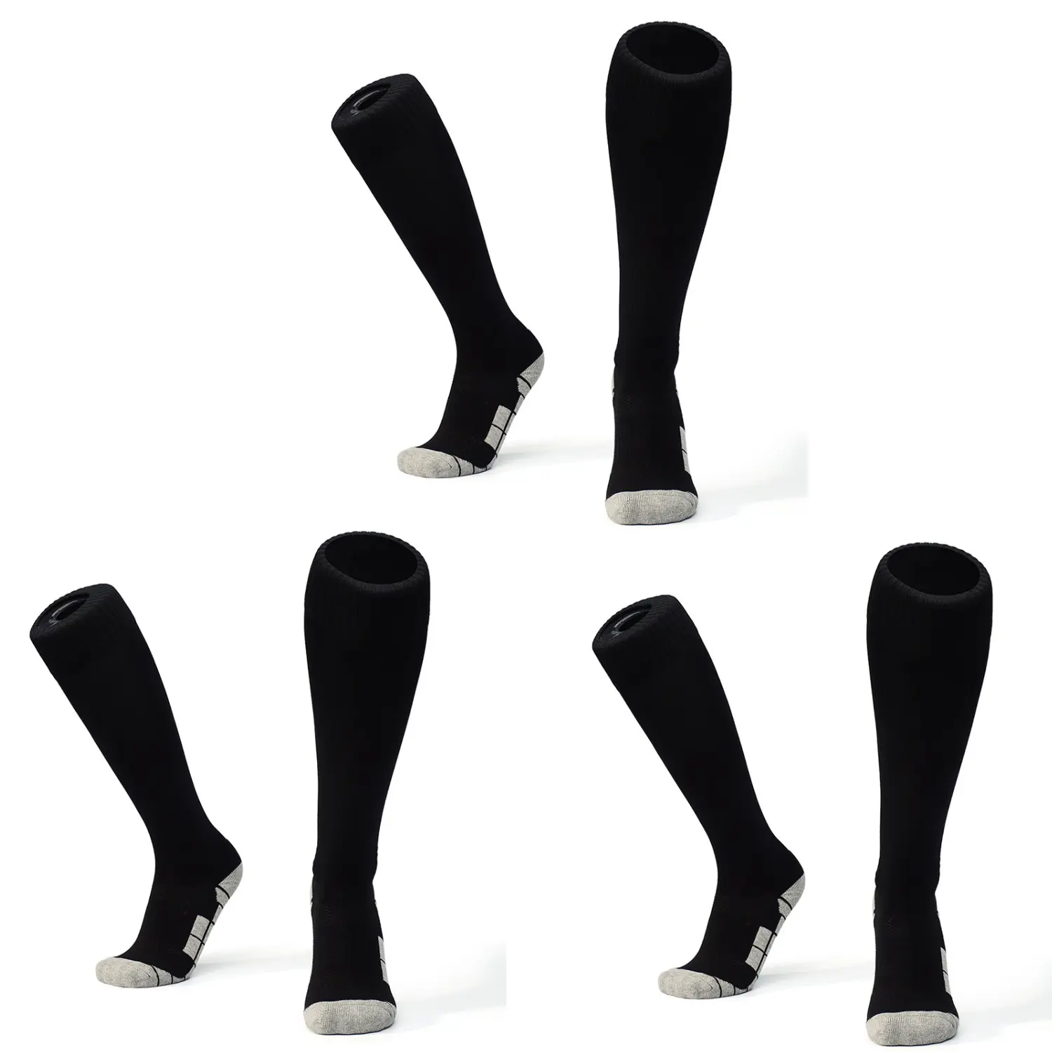 3Pairs Men Football Socks, Breathable Non-Slip Running Over The Knee Sports Socks, Basketball, Baseball, Volleyball Training Sports Socks,Sports Footwear