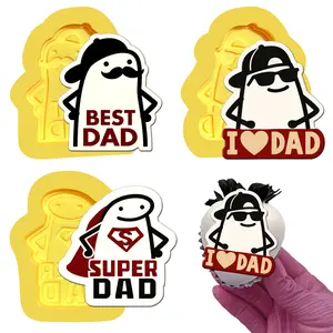 Father’s Day Flork Mold Set | Dad Chocolate Mold for Candy, Fondant, Cookies & DIY Crafts