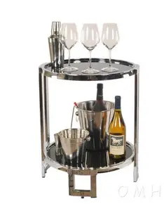 Anne Home - Chrome-Framed Round End Table