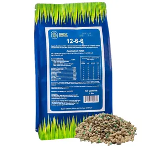 Supply Solutions 12-6-6 Ornamental Booster Fertilizer 5lbs Controlled Release NPK with Macro & Micro Nutrients for Foliage Nurseries Landscapes Promotes Stronger Plants & Vibrant Blooms