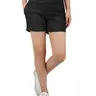 HDE Women's High Waisted Pull-On Fitted Basic Chino Shorts - 4" Inseam, Stretchy Rayon Spandex Bottoms, Business Casual Summer Wear, Preppy Classic Cut, Extended Sizes (1X-4X)