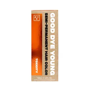 Good Dye Young Toxicity Copper Semi-Permanent Hair Dye - Rich Brown-Based Orange, 16-24+ Washes, Vegan, Cruelty-Free, Salon-Grade Pigments, Hydrolyzed Rice Protein, Sunflower Seed Oil