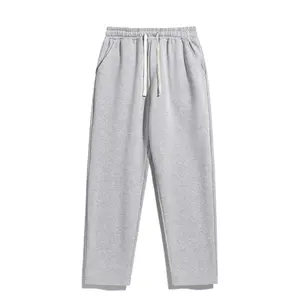 Men's Drawstring Waist Sweatpants, Athleisure Style Regular Fit Pants with Pockets for Fall & Winter, Casual Men's Trousers, Sports Bottoms