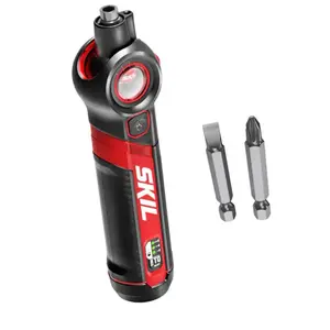 SKIL 4-Volt 1/4-In Cordless Screwdriver with LED Light and 2 Precision Bits for Efficient Fastening