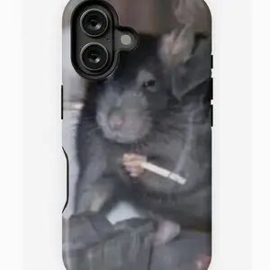 Ratatouille Rat Smoking iPhone Case - Durable Impact-Resistant Case for iPhone 11, 12, 13, 14, 15, 16 with Finish and UV Protection Compatible with Samsung Galaxy S25