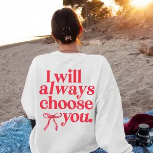 I Will Always Choose You Shirt Sweatshirt, Cute Bow TVD Damon Salvatore Shirt, The Vampire Diaries Sweatshirt