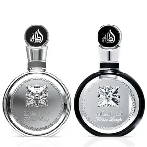 Lattafa Fakhar Platin & Fakhar For Men Eau de Parfum Sprays 100ml Bold Expressive Spicy Freshness Exotic Woods Smoky Depth Bundle