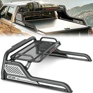 【Yzona】Sport Roll Bar for Pickup Trucks, Adjustable 55"-59.8" Bed Rack with Brake Light for Jeep Gladiator, Chevrolet Colorado, GMC Canyon, Nissan Frontier, Ford Ranger, Honda Ridgeline