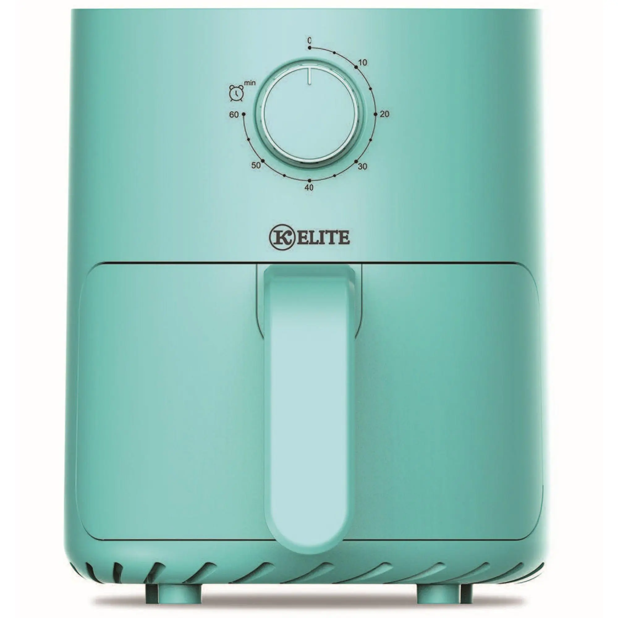 Kitchen Elite 2.2 Qt Compact Mechanical Air Fryer, Manual Knob Control, Blue