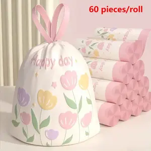 (60 Pcs)Bags nighDensiy Povetvieneupupose rsposbleStorage Bags, Durable Trash Bag, Sturdy Trash Bags