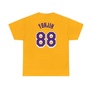 LE SSERAFIM K-POP Unisex Basketball Jersey Cotton Crew Neck Tee (Yunjin)