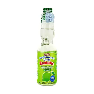 Shirakiku Sanukiya Ramune Soda - Classic Japanese Marble Soda with Refreshing Lime Flavor, 200ml