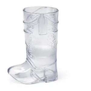 Western Disco Boot Shot Glasses – Mini Plastic Cowboy Boot Glass 10 Pack