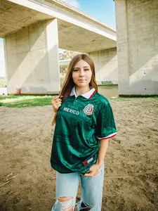 MadStrange Soccer Jersey 1998 Vintage Mexico Home Quick Dry Breathable Comfortable Unisex