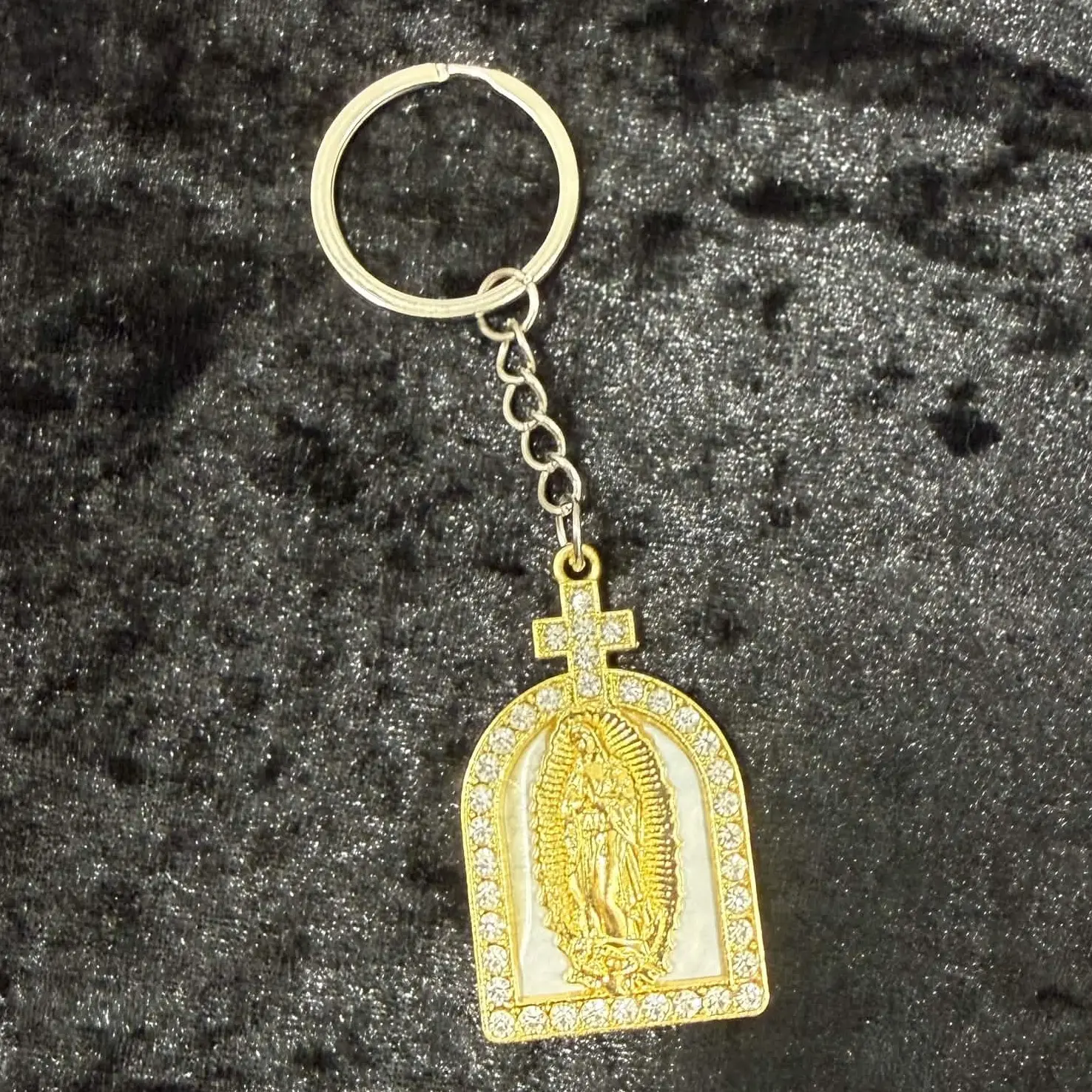 maria gold keychain