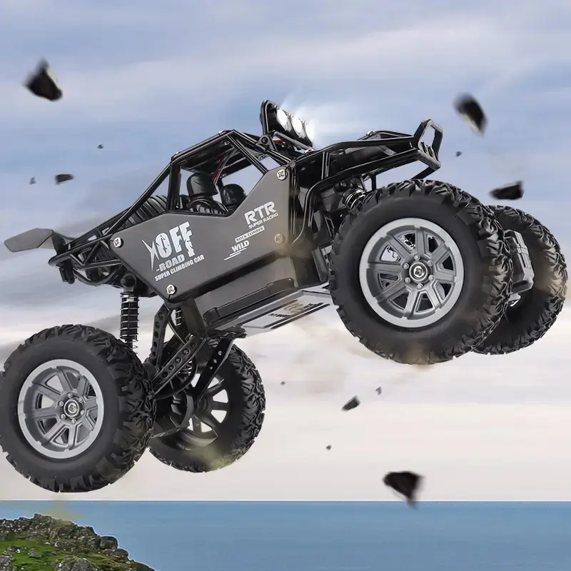 RC Cars for Boys Age 8-12 High Speed 1:16 Remote Control Car 2.4GHZ Alloy Off Road Climbing Racing Car Gifts for Boy Birthday 45° Tilted Climb Dual Motors Anti-Collision Armor Front