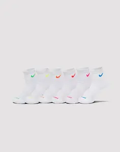 Kids Nike Cushioned Ankle Socks 6-Pack Grade-School