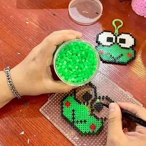 Vibrant 24 Colors Fuse Beads Set for creative design classes, themed crafting, accessory making and pixel puzzles, rich in color and electricity free, a valuable source of inspiration