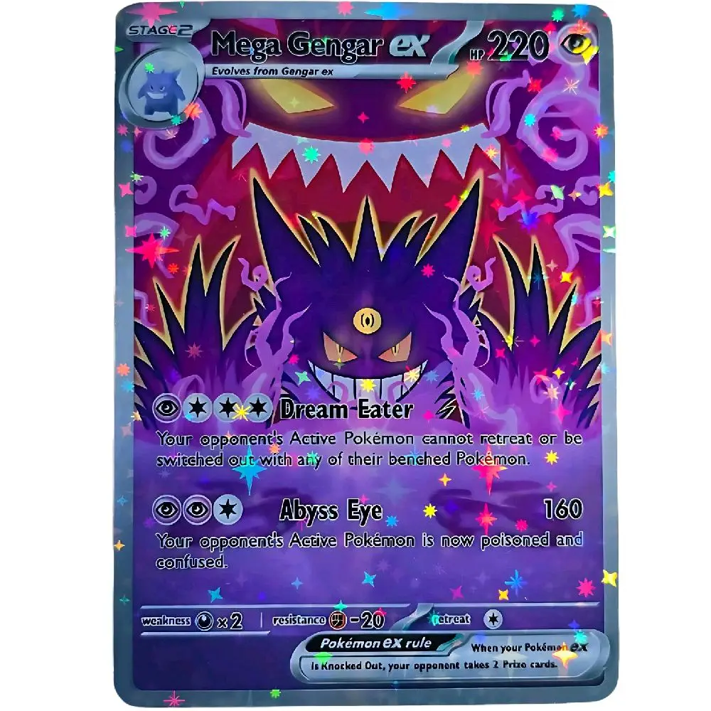gengar pokemon card holographic 27/130 - Diamond Pearl Reverse Holofoil Celebrate the incredible history of the TCG hobby by adding this Sabrinas Gengar 2000 Pokemon Gym Heroes Holo Rare #14 PSA Authenticated 8 Card to your vault Mega Gengar EX Custom Card