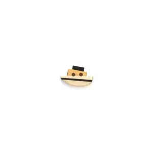 Togl Wood Tugboat Button