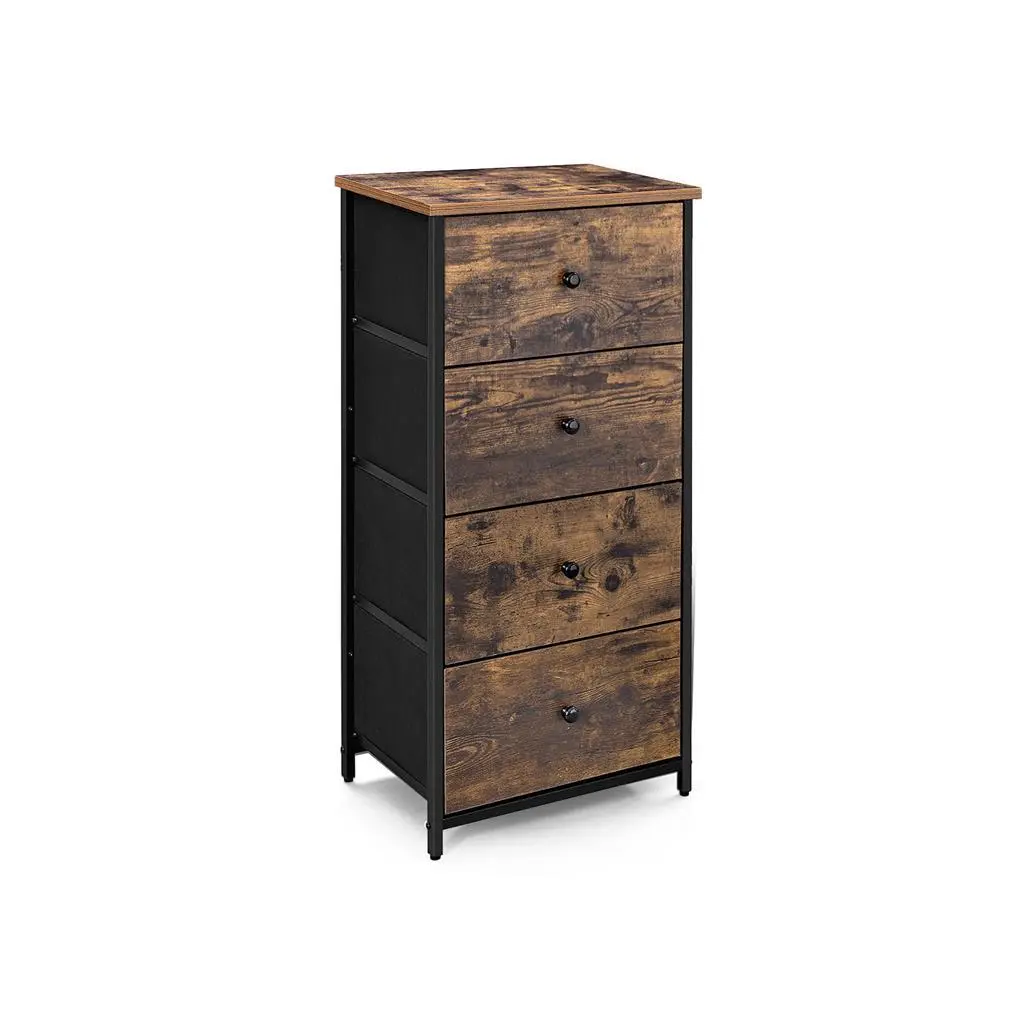 SONGMICS 3-Tier Bedside Table with Drawer