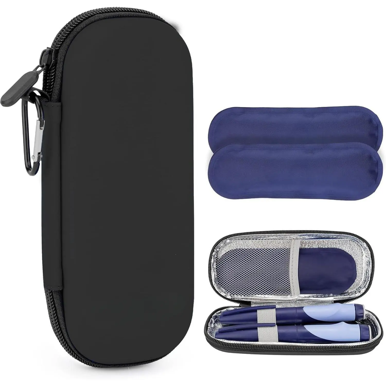 TSA-Approved Waterproof Insulated Insulin Cooler Travel Case with 2 Ice Packs, Compact Insulated Carrying Bag for Travel & Daily Use, holiday storage, Cooler Bags Insulated For Travel, Soft Sided Cooler