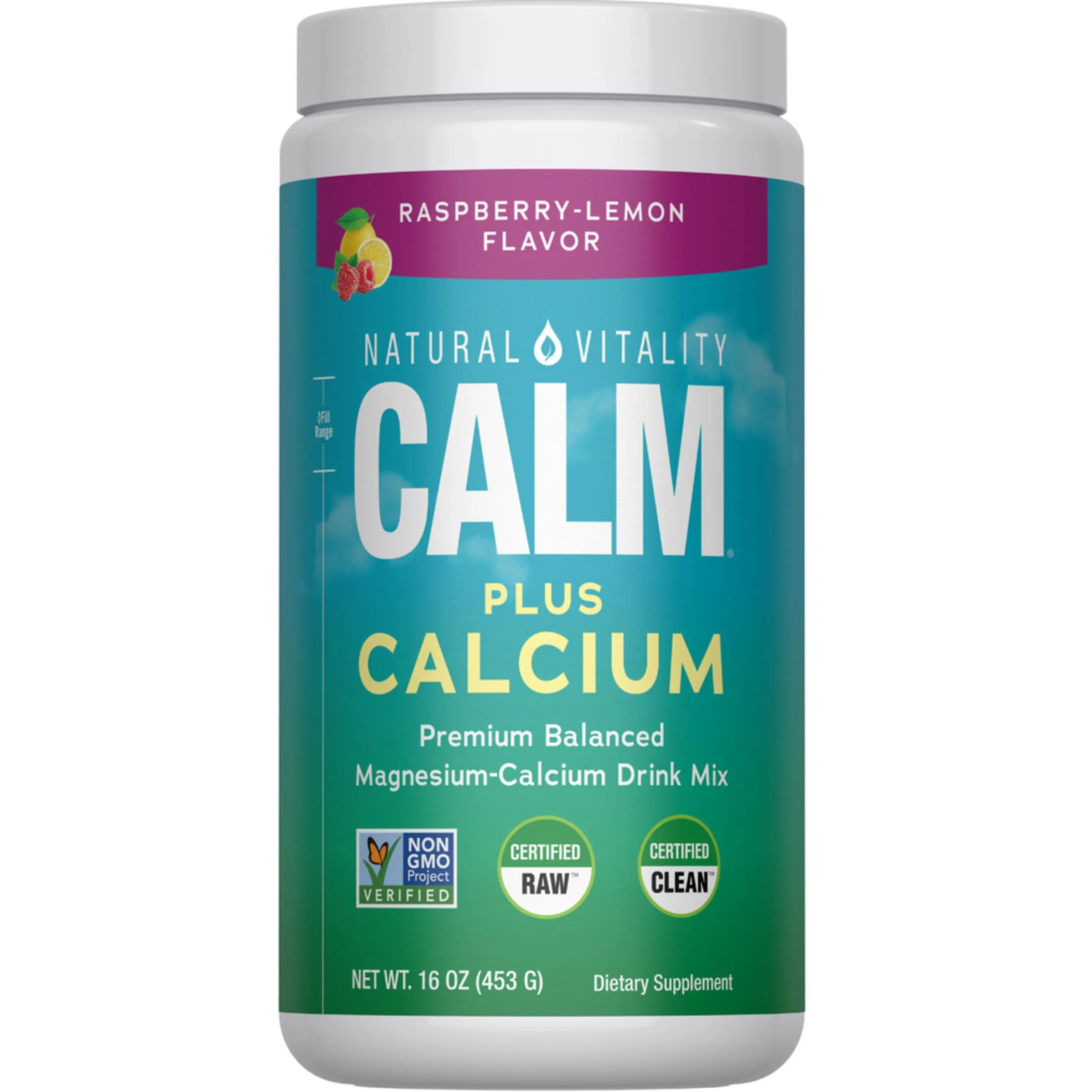 CALM plus Calcium Powder Raspberry-Lemon, 16 oz (454 g) CALM plus Calcium Powder Raspberry-Lemon, 16 oz (454 g)