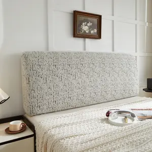 1PC Thickened Polka Dot Embossed Velvet Headboard Slipcover | Decorative Headboard Cover, Easy to Install, Soft & Skin-Gentle, Dustproof & Waterproof, Machine Washable, High Stretch & Long-Lasting, Fits Upholstered Headboards & Multiple Sizes