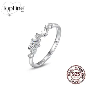 925 Sterling Silver Star Pave 5A Cubic Zirconia Decoration Ring for Women Party Daily Decoration Fashion Versatile and Fine Gift Jewelry Cz Diamonds