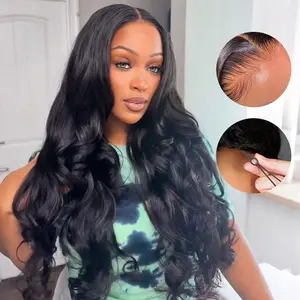 [30inch Only $119]Liqusee 7×6 Glueless Body Wave Lace Wig High Quality Human Hair Wig For Women Natural Looking Bodywave Wig With 7×6 Lace Area Glueless Wig Factory Price Natural Hairline Lace Wig #Summervibes