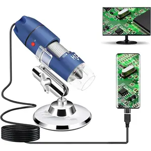 2560x1440P USB Digital Microscope for Android Cellphone and Tablet Windows  Linux, 40X to 1000X Magnification Endoscope Handheld Mini Magnifier Camera for  Facial  Scalp