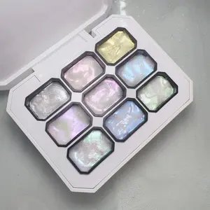 3D Textured UV False Nail Gels, Rainbow Beauty Shell Effect, DIY Tattoo Design for Salon Art, Parties