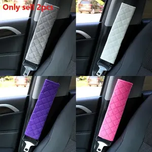 2pcs Soft Car Seat Belt Cover, Comfortable Shoulder Pads, Suitable for Cars Trucks Adults Adolescents, Ca Prop 65 Compliant