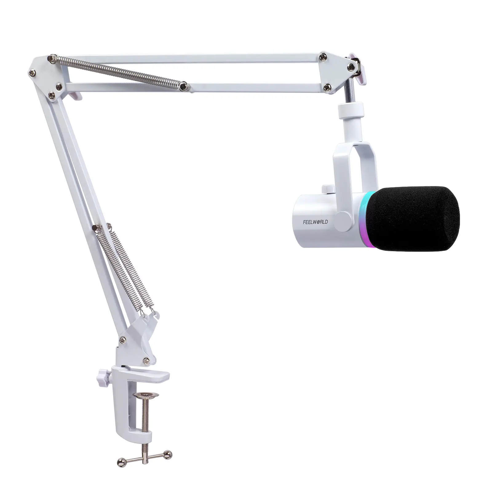 Computer Boom FEELWORLD PM1 XLR USB Dynamic Microphone with Boom Arm Stand for ...