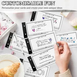 Blank Coupon Book for Him Her, 30 Personalized Vouchers Booklet for All Occasions | Unique Birthday Gifts, Fill In Your Own Coupon Ideas for Wife...