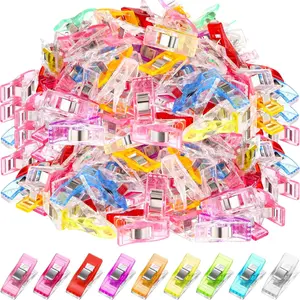400 Sewing Clips - Assorted Colors for Quilting, Binding, and Crafts - Multipurpose Plastic Fabric Clips