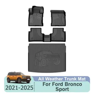 For 2021-2026 Ford Bronco Sport Car All Weather 3D TPE Floor Mats&Trunk Mat