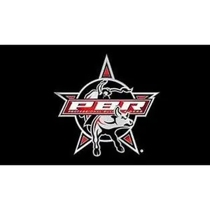 Professional Bull Riders Flag 3x5' Durable Nylon with Brass Grommets for Indoor Outdoor Display Support