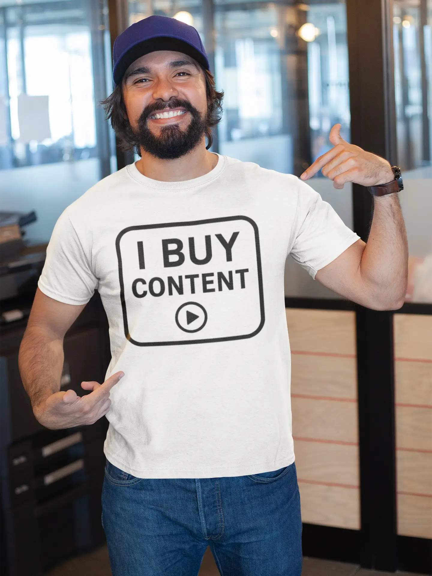 I Buy Content T-Shirt | Creator Cash & Camera Graphic Funny T-Shirt