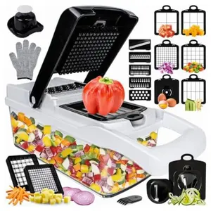 Vegetable Chopper 25 in 1 Multifunction Onion Chopper Dicer, Spiralizer for Veggie Cutter, Slicer Kitchen Smooth