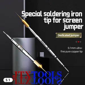JTX S1 0.1mm Ultra-Fine Soldering Iron Tip Special For Screen Jumper Suitable For 210 Series Soldering Iron Tips
