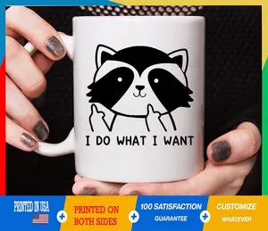 Raccoon Mug, I Do What I Want Funny Raccoon Mug, Raccoon Coffee Mug