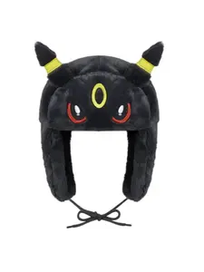 New autumn and winter cartoon elements embroidered cute ear protection Lei Feng hat for men and women outdoor skiing popular versatile plush cold hat Animal Hats couple gift